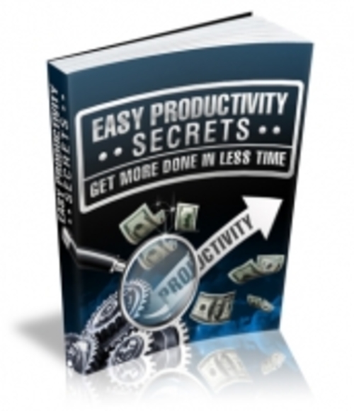 Product picture Easy Productivity Secrets 