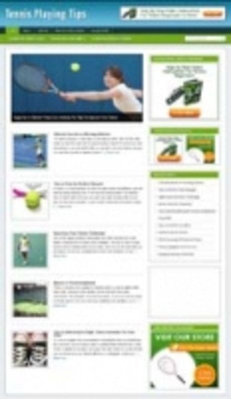 Product picture Tennis Playing Niche Wordpress Blog 