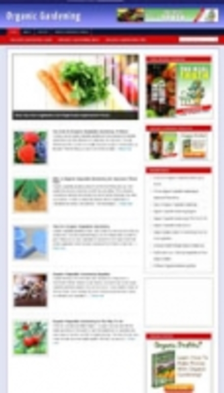 Product picture Organic Gardeing Niche Blog 