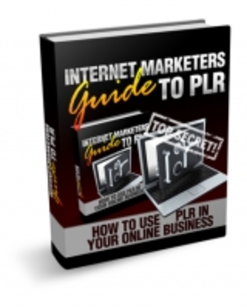 Product picture Internet Marketers Guide To PLR 