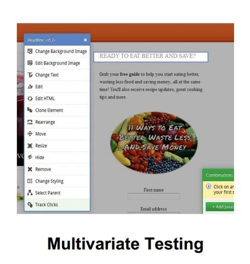 Product picture Multivariate Testing
